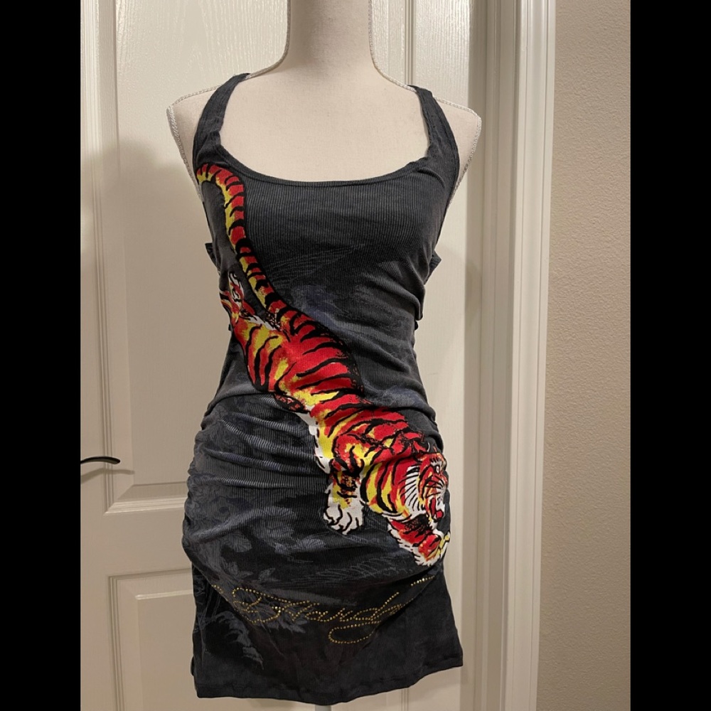 Ed Hardy brand new dress size L Large halter top